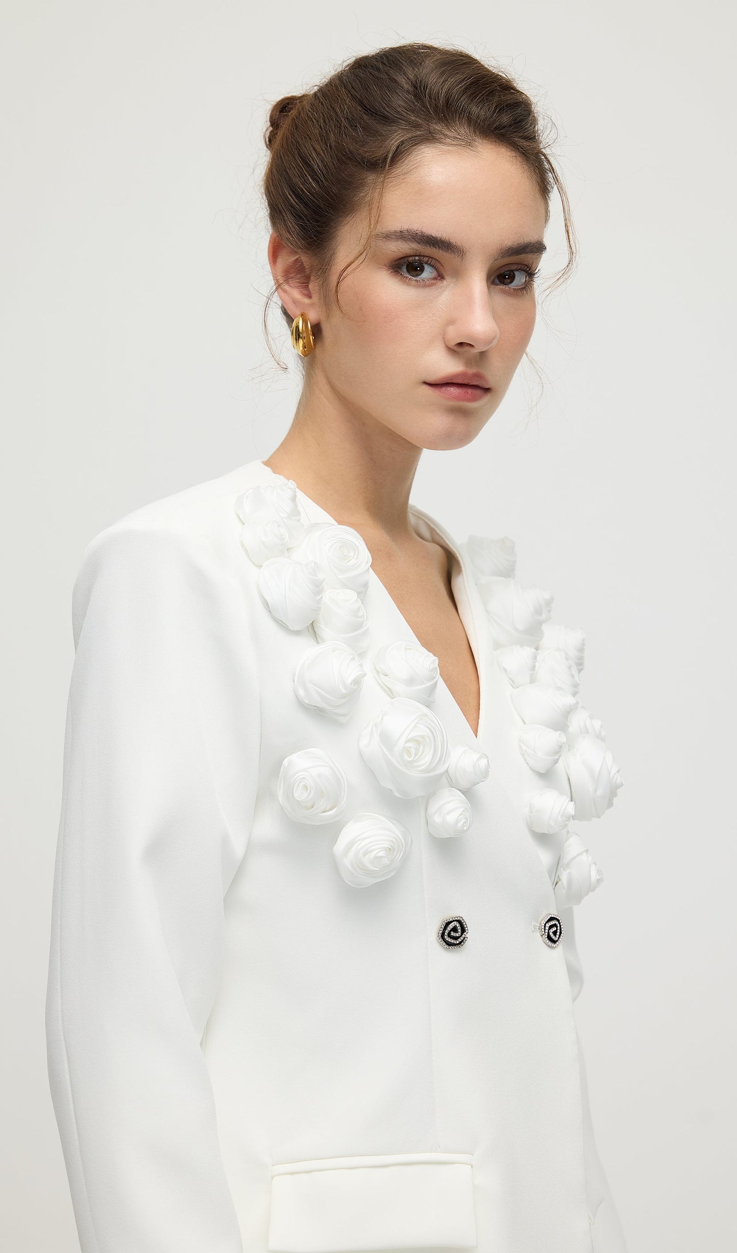 Slim Fit Blazer & Trousers Two-Piece Set In White