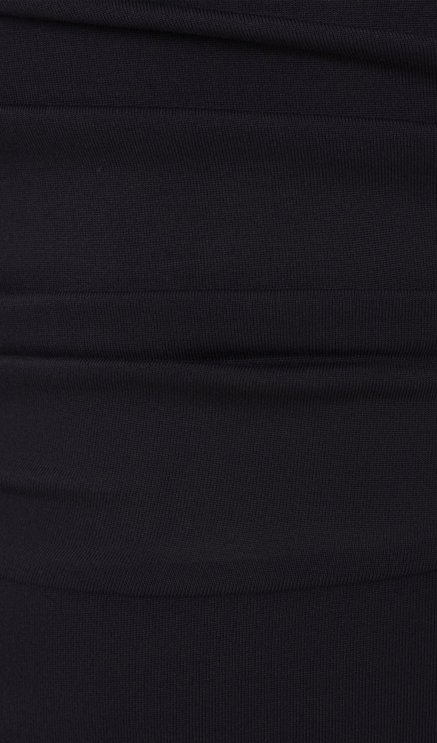 Ruffle Knitted Maxi Dress-Black