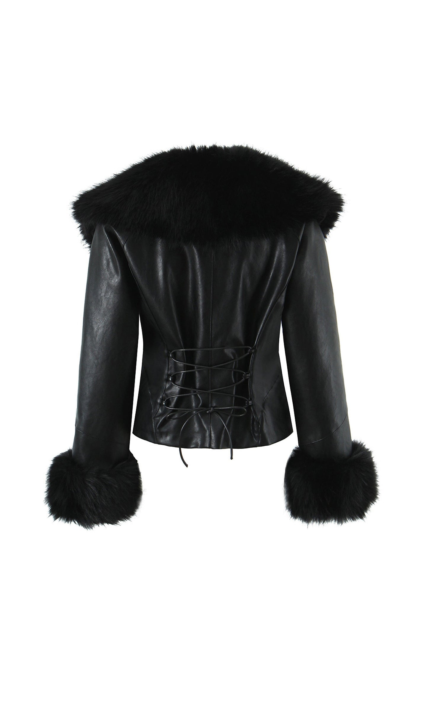 Fur-Trimmed Suit Jacket