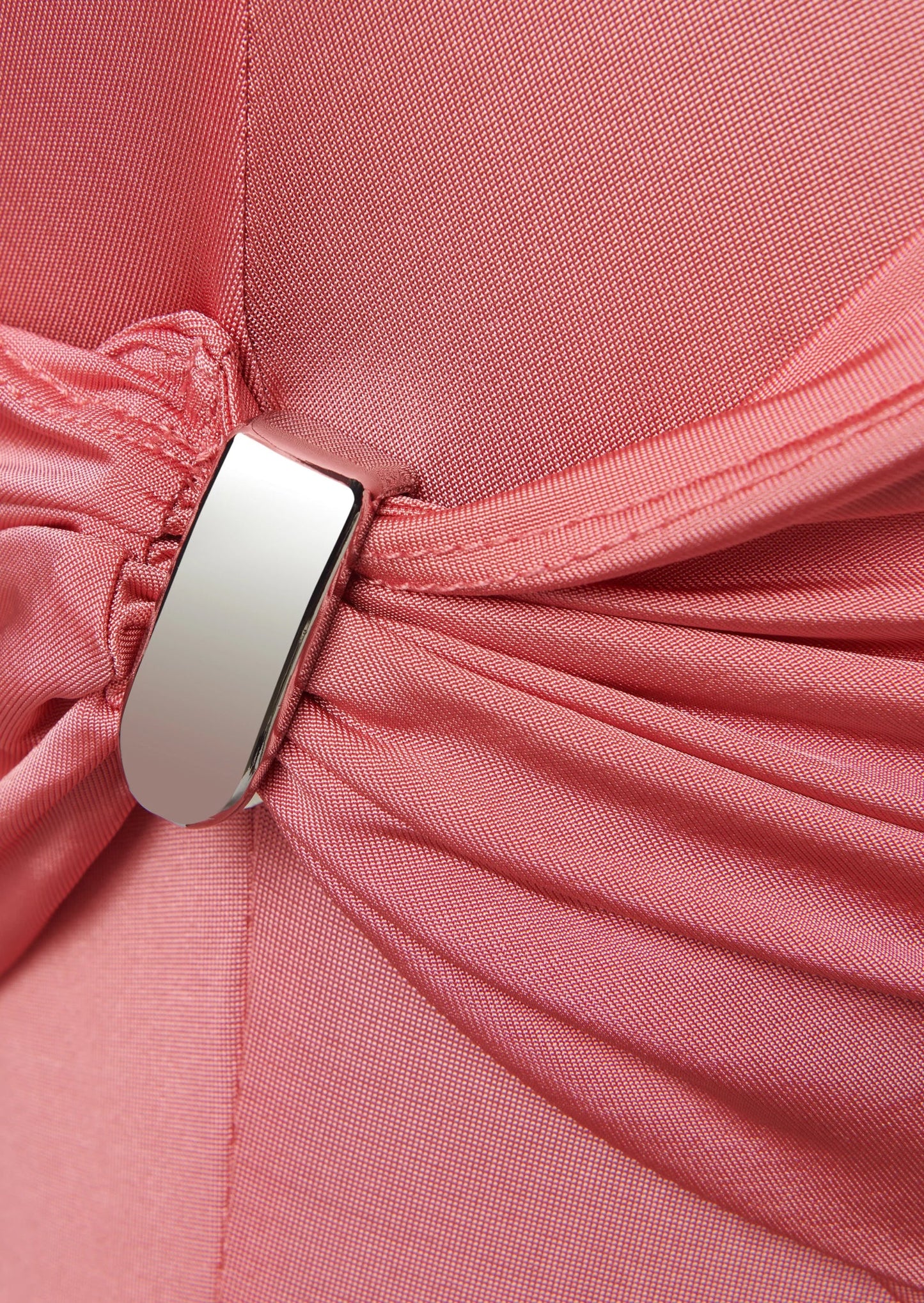 Aria High Neckline Maxi Dress In Pink