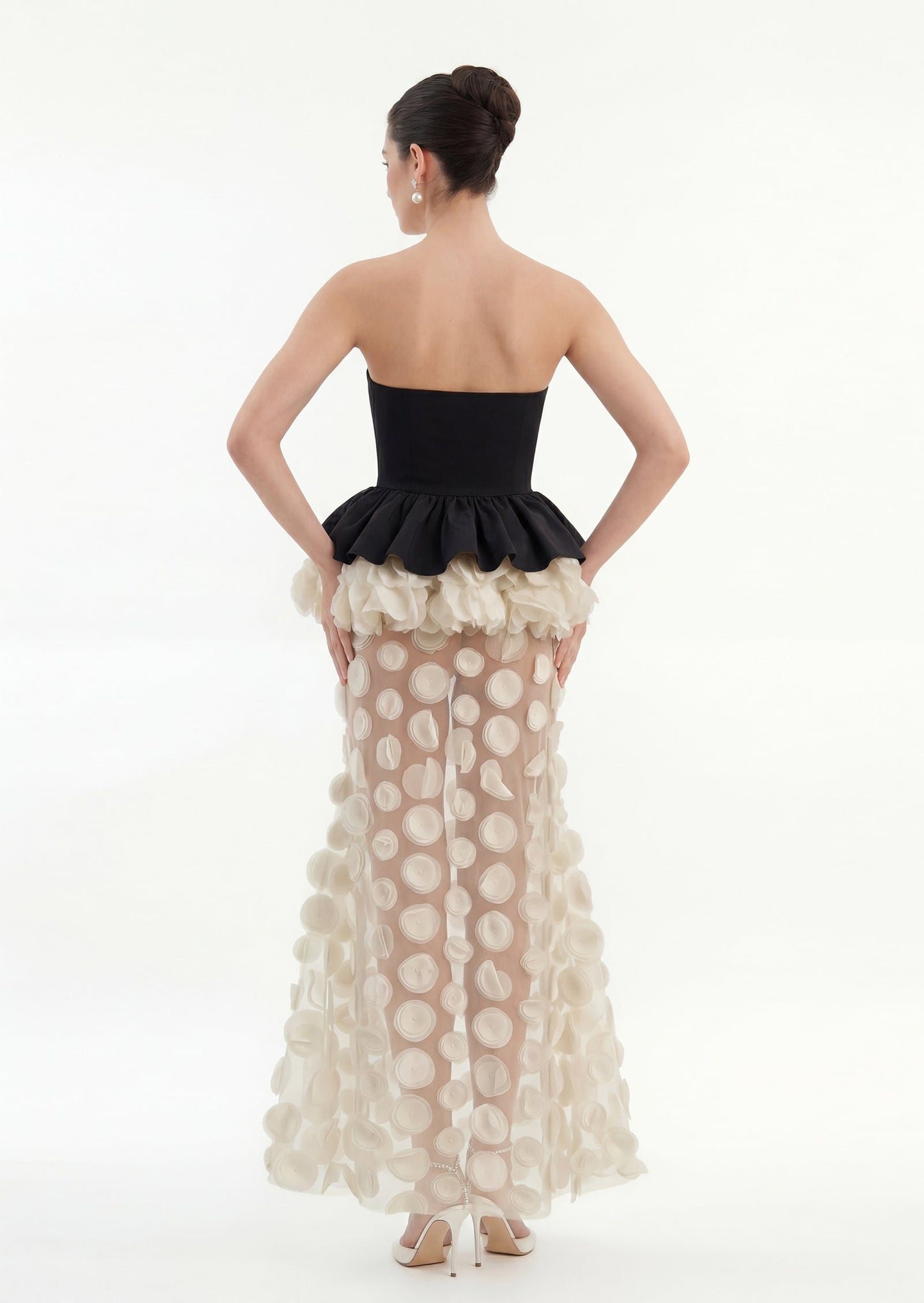 Bronx Flower Mesh Maxi Dress