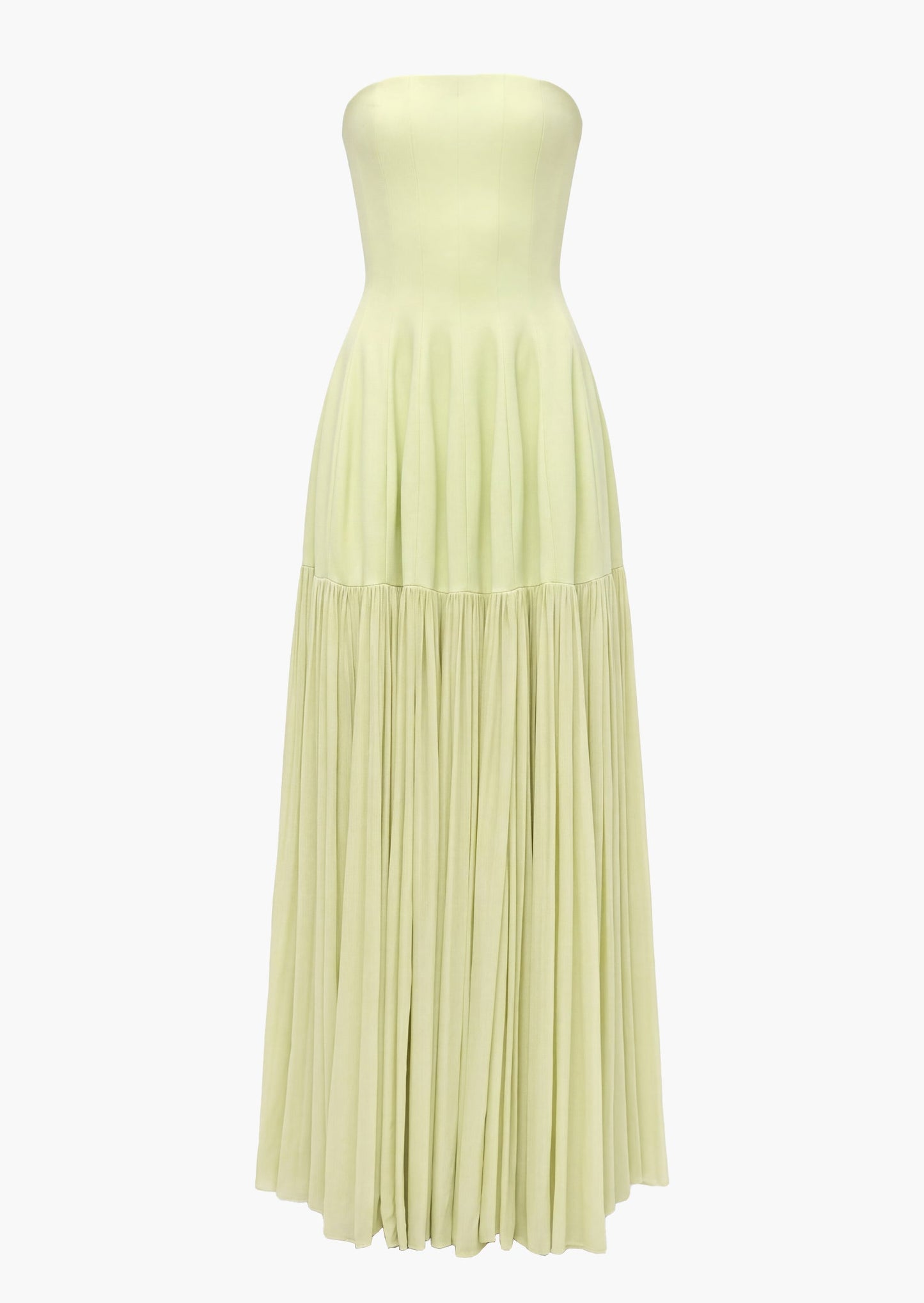 Vallea Draped Jersey Bustier Midi Dress