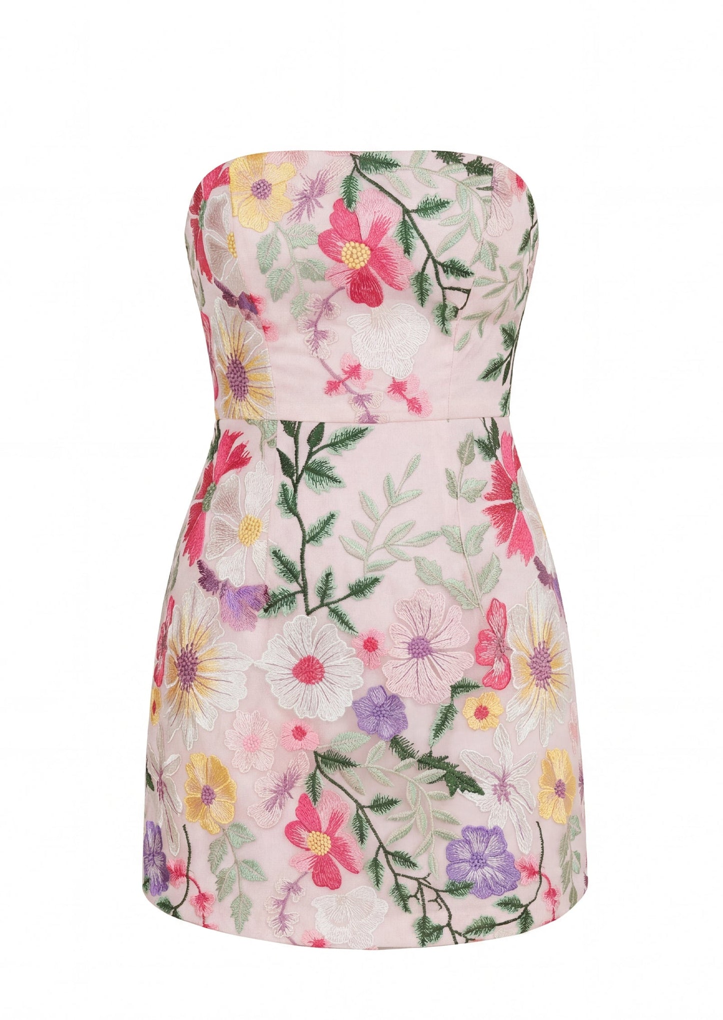 Ulama Strapless Mini Dress In Floral