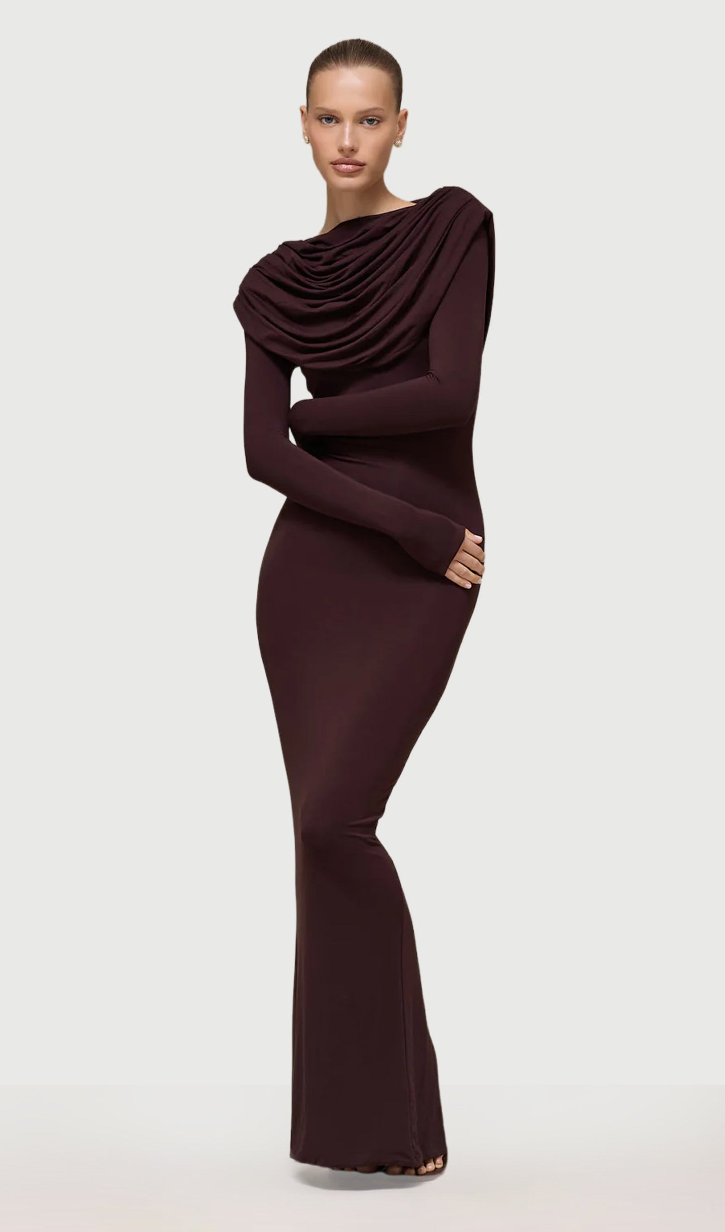 Layali Rose Jersey Maxi Dress