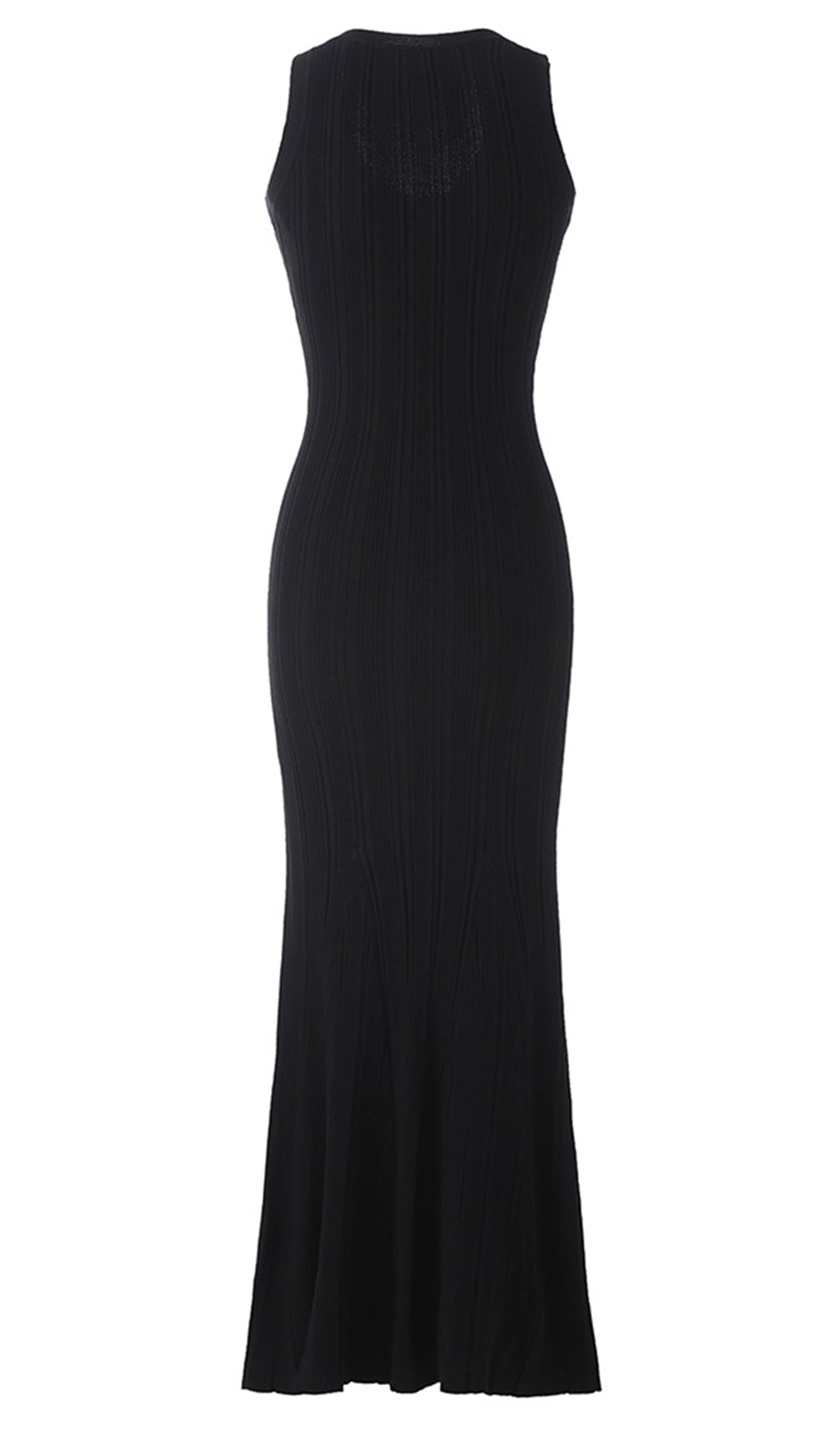 Metallic Button Knit Midi Dress
