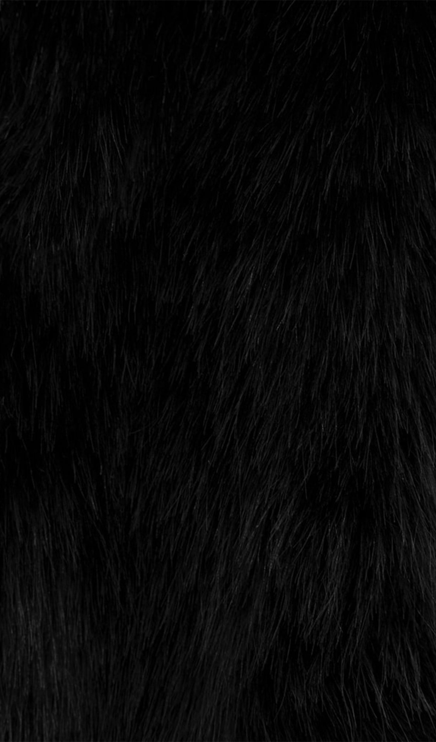 Trendy Black Maxi Length Eco-Coat