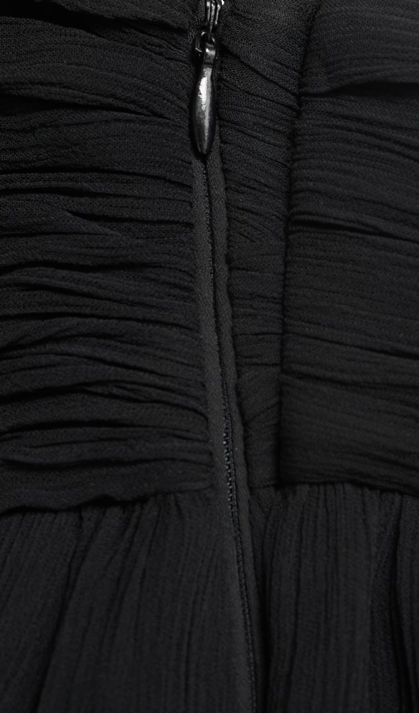 Strapless Layered Maxi Dress In Black