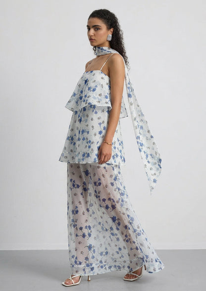 Issy Maxi Dress In Blue Bell