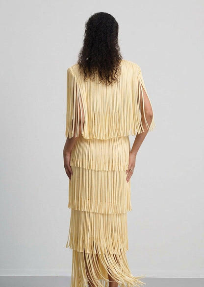 Arrange Fringe Tiered Two Piece Set