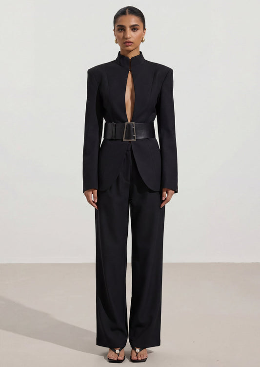 Mugler Cut-Out Tailored Blazer