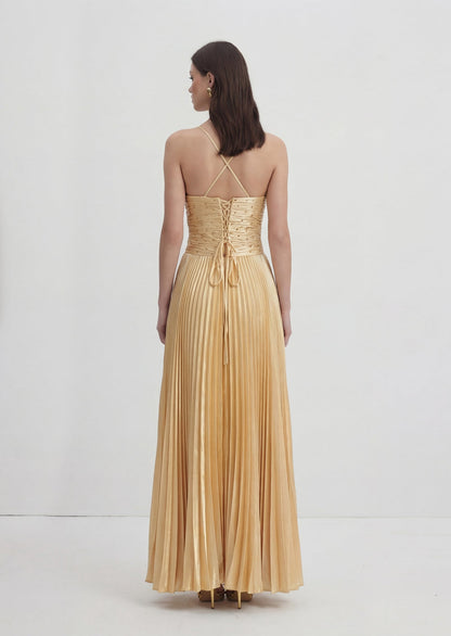 Noor Elegance Diamond Knot Maxi Dress
