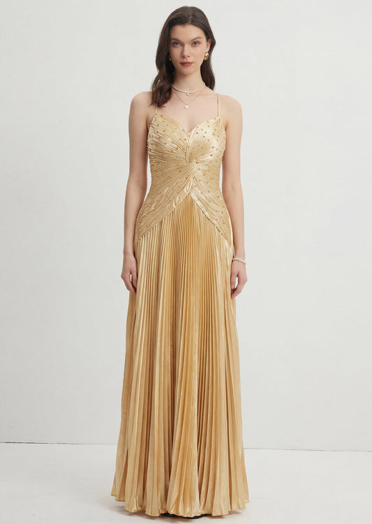 Noor Elegance Diamond Knot Maxi Dress