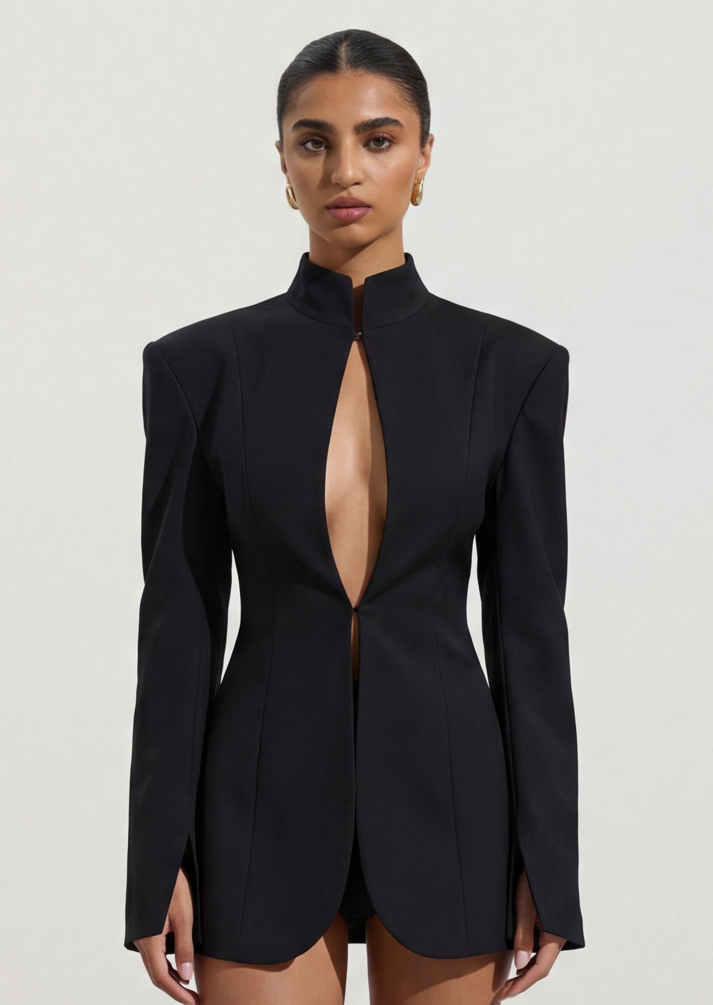 Mugler Cut-Out Tailored Blazer