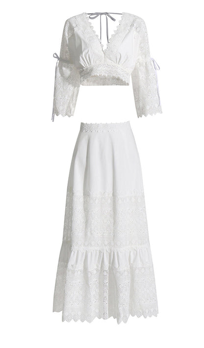 Crochet Skirt And Top Set