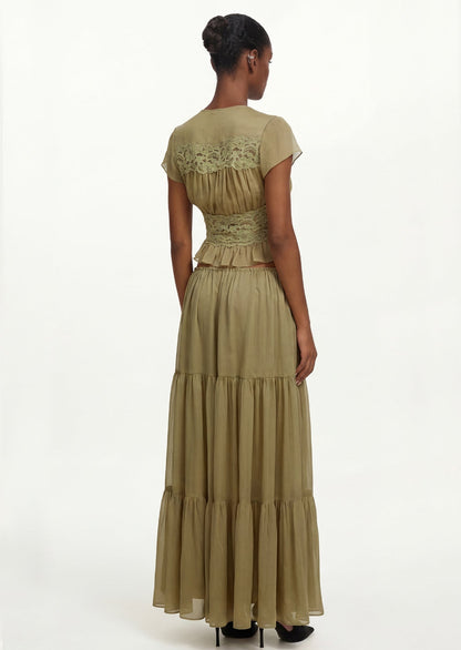 Sabrina Top & Tiered Skirt Set