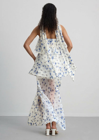 Issy Maxi Dress In Blue Bell
