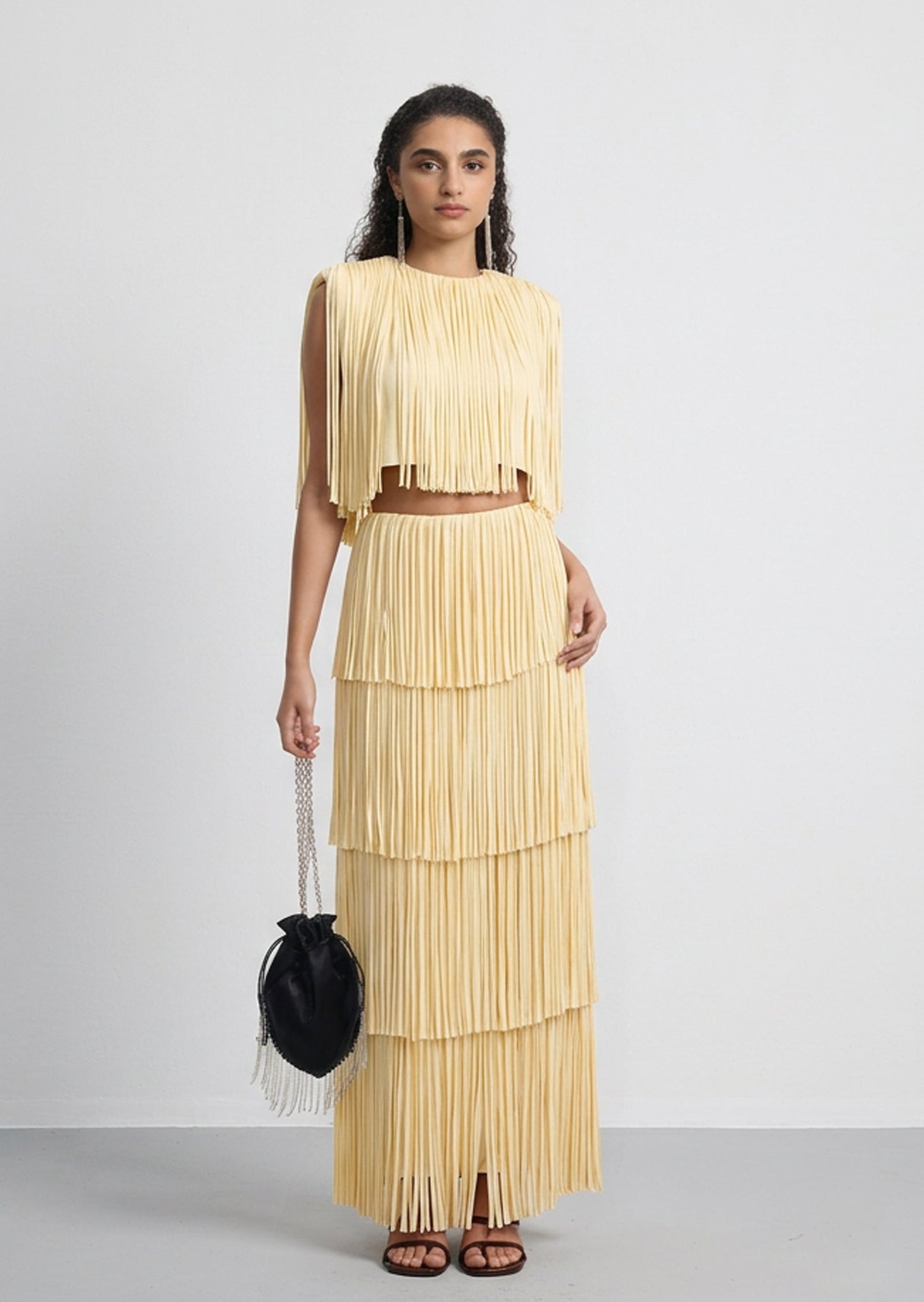 Arrange Fringe Tiered Two Piece Set