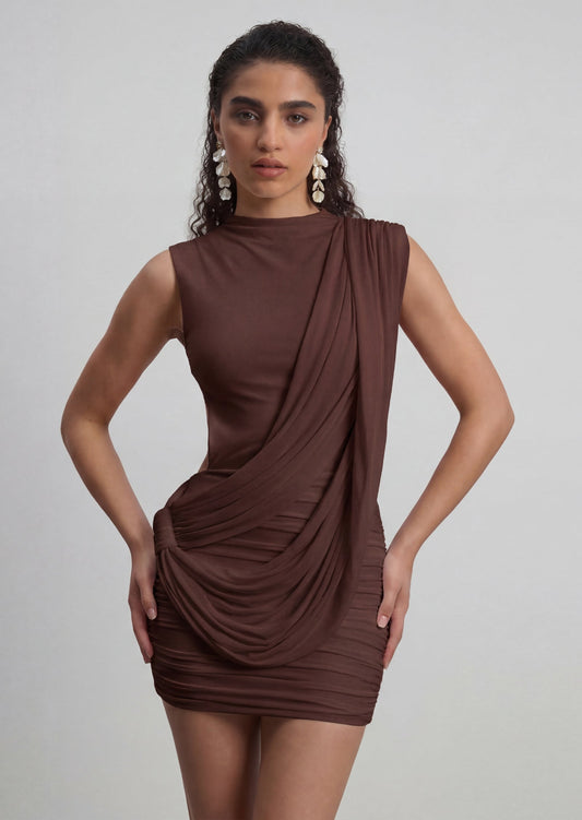Mireya Drape Mini Dress