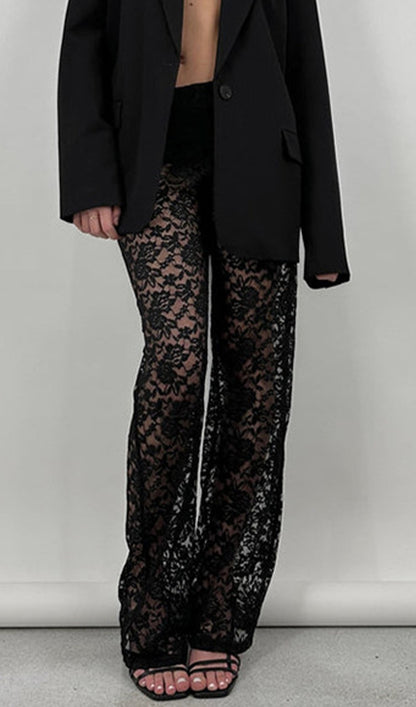 Lace Hollow Out Trousers