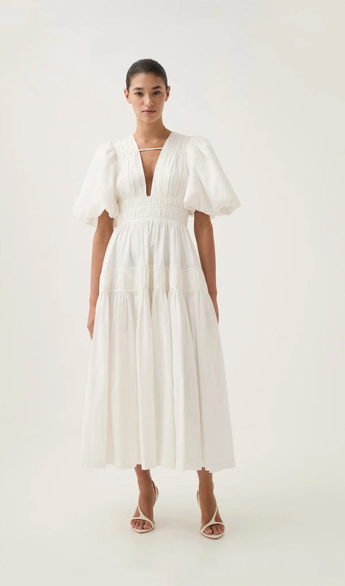 Fallingwater Ruffled Midi Dress