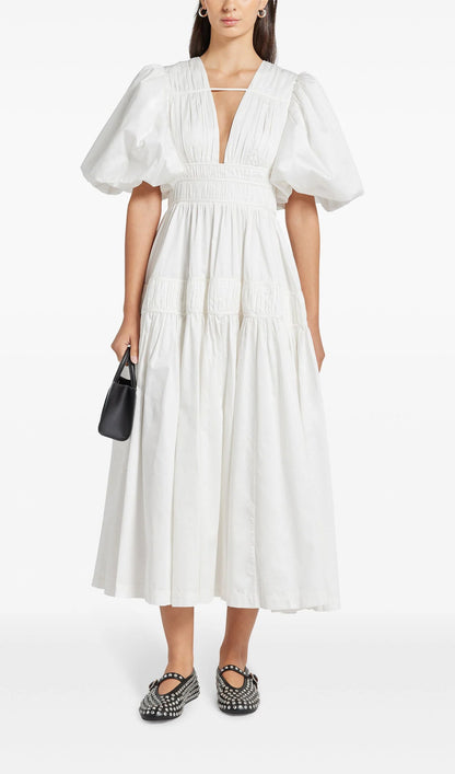 Fallingwater Ruffled Midi Dress