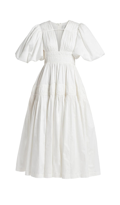 Fallingwater Ruffled Midi Dress