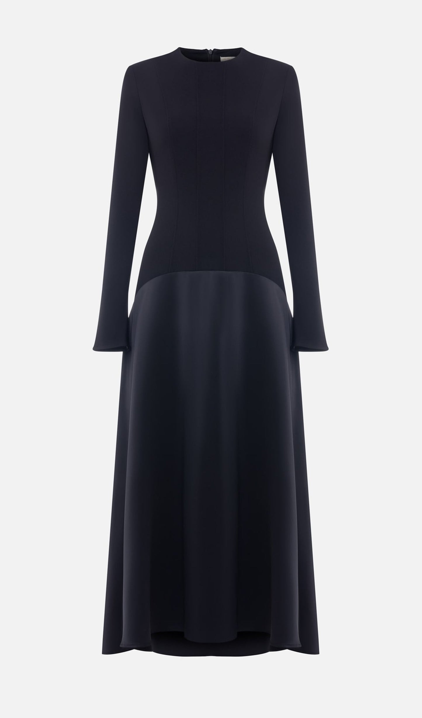 Trendy Knitted Satin Maxi Dress