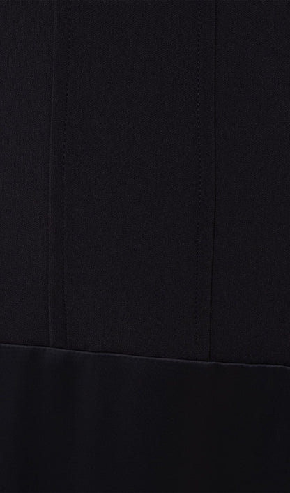 Trendy Knitted Satin Maxi Dress