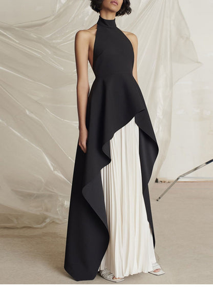 Two Piece Pleated Skirt And Top Set