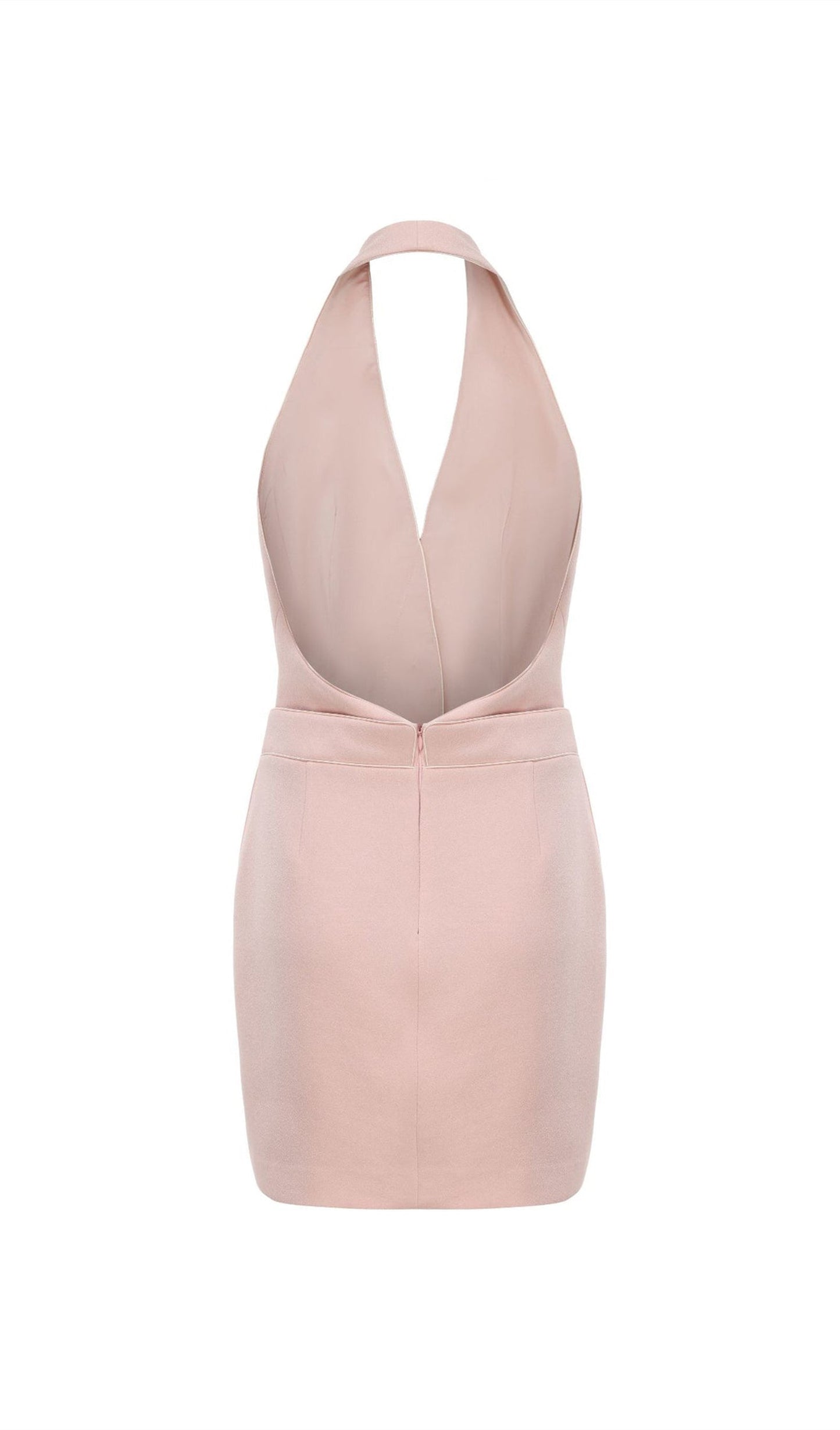 Halter Suit Mini Dress In Pink