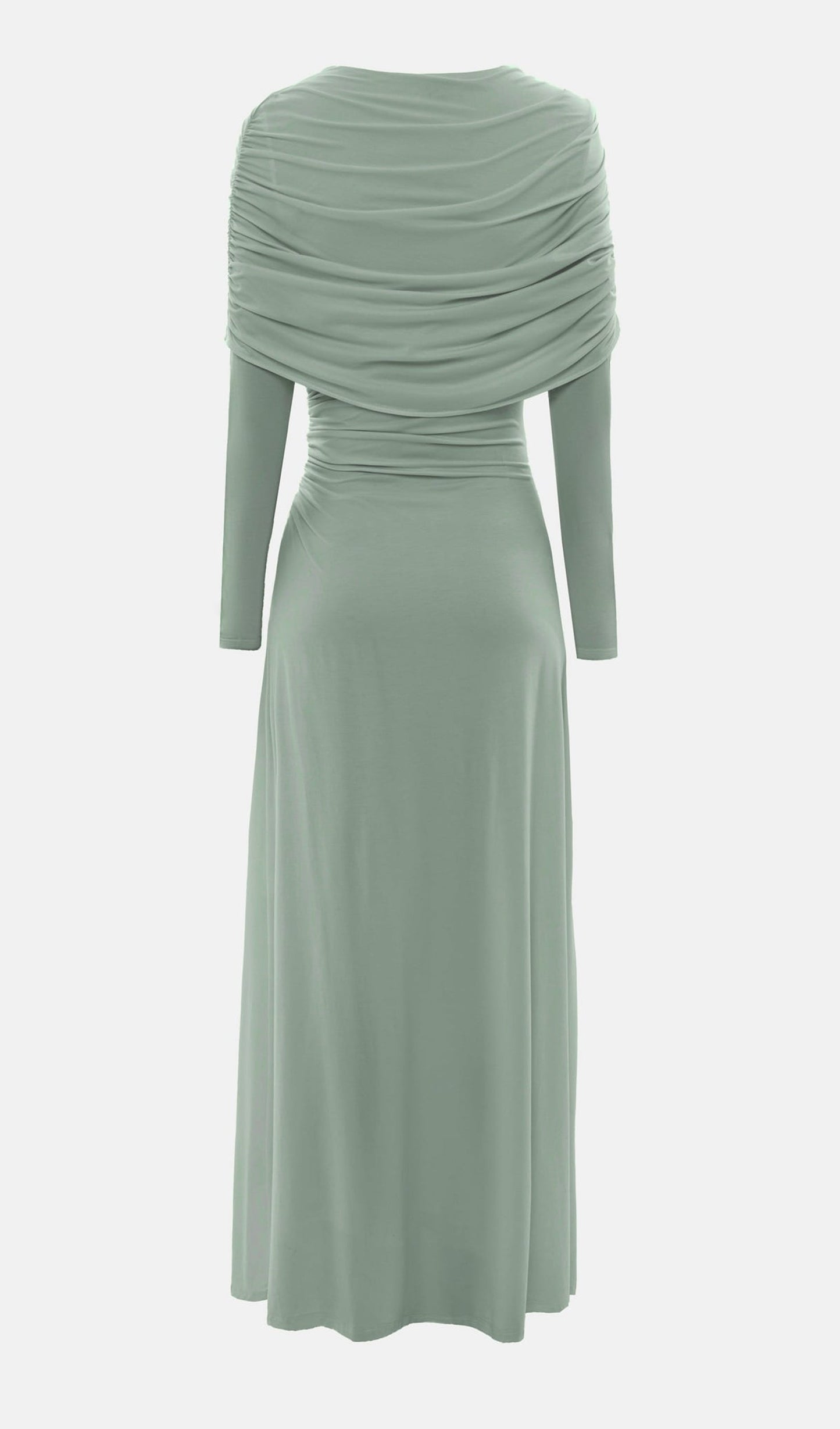Knitted Maxi Dress With Pleats