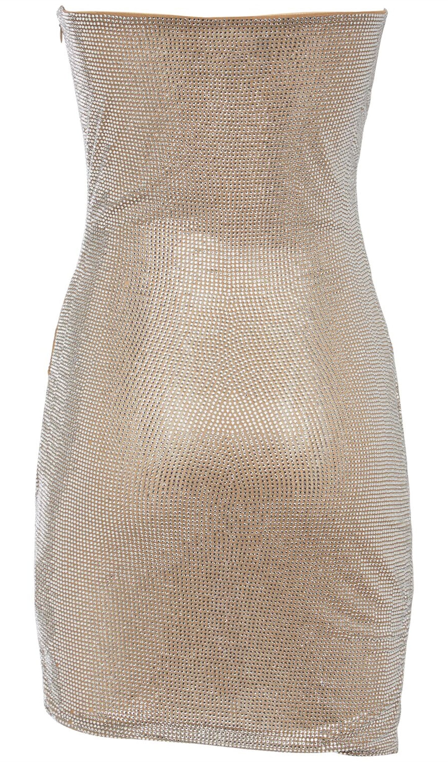 Crystal-Embellished Mini Dress