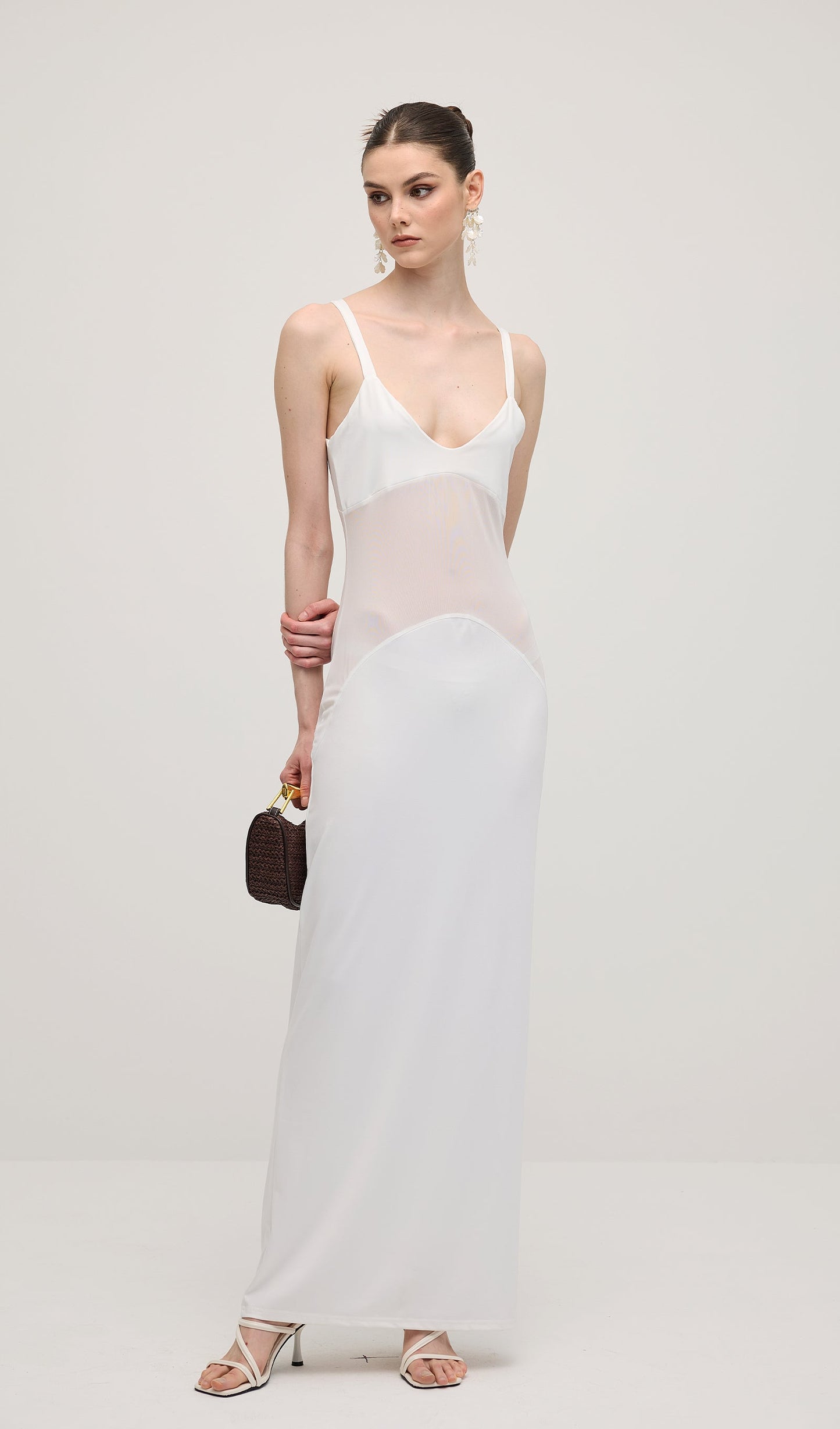 Sheer Knit Curve Maxi Dress