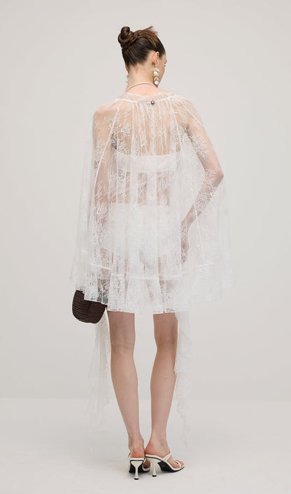 Lace Ruffle Mini Dress Sets