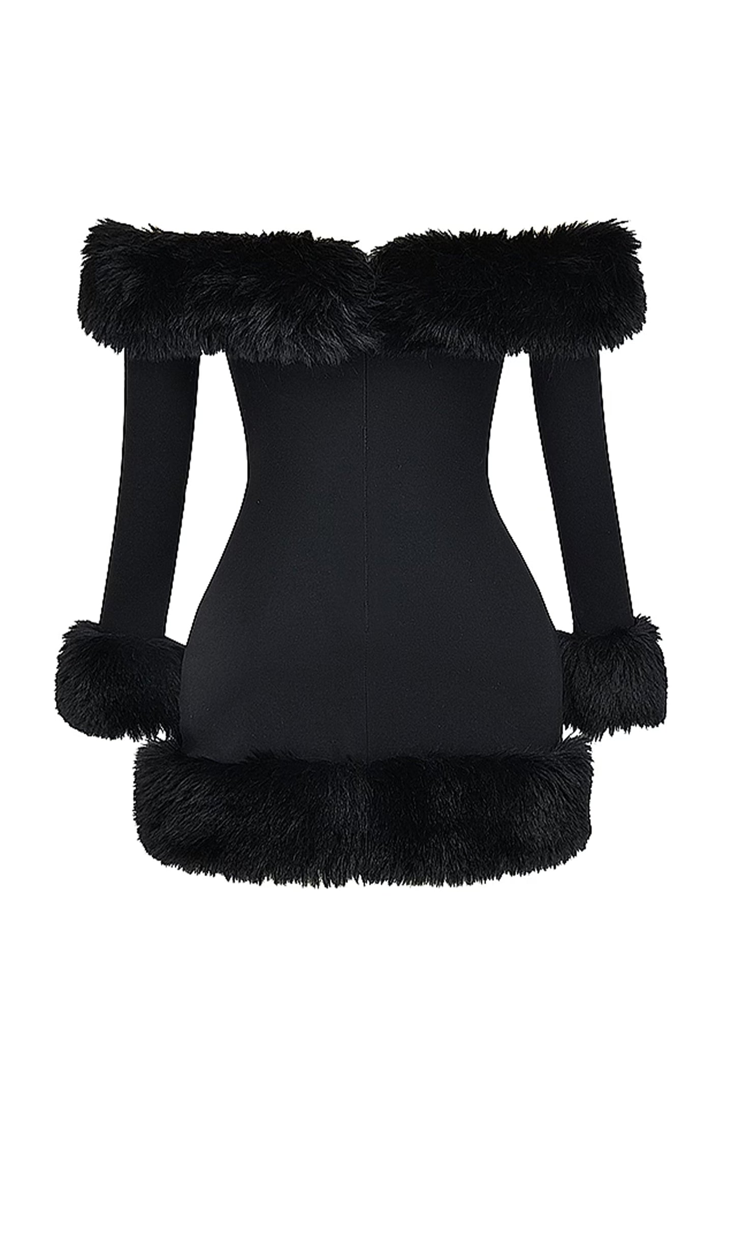 Black Off The Shoulder Mini Dress