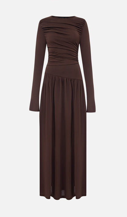 Ruffle Knitted Maxi Dress