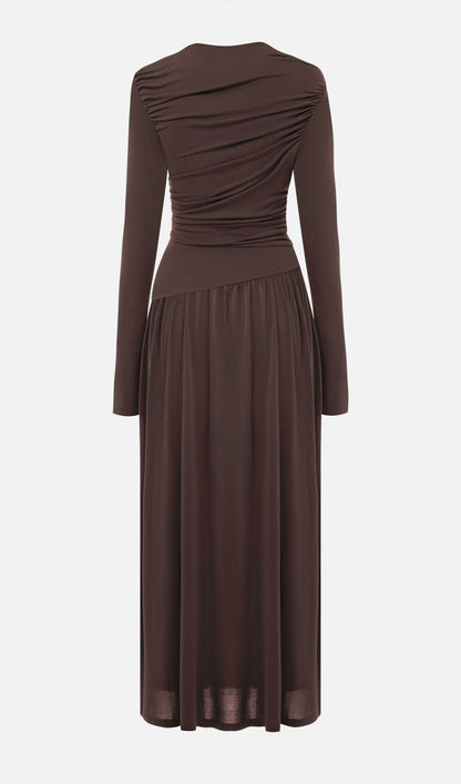 Ruffle Knitted Maxi Dress