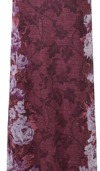 Trendy Floral Rose Stripe Maxi Dress