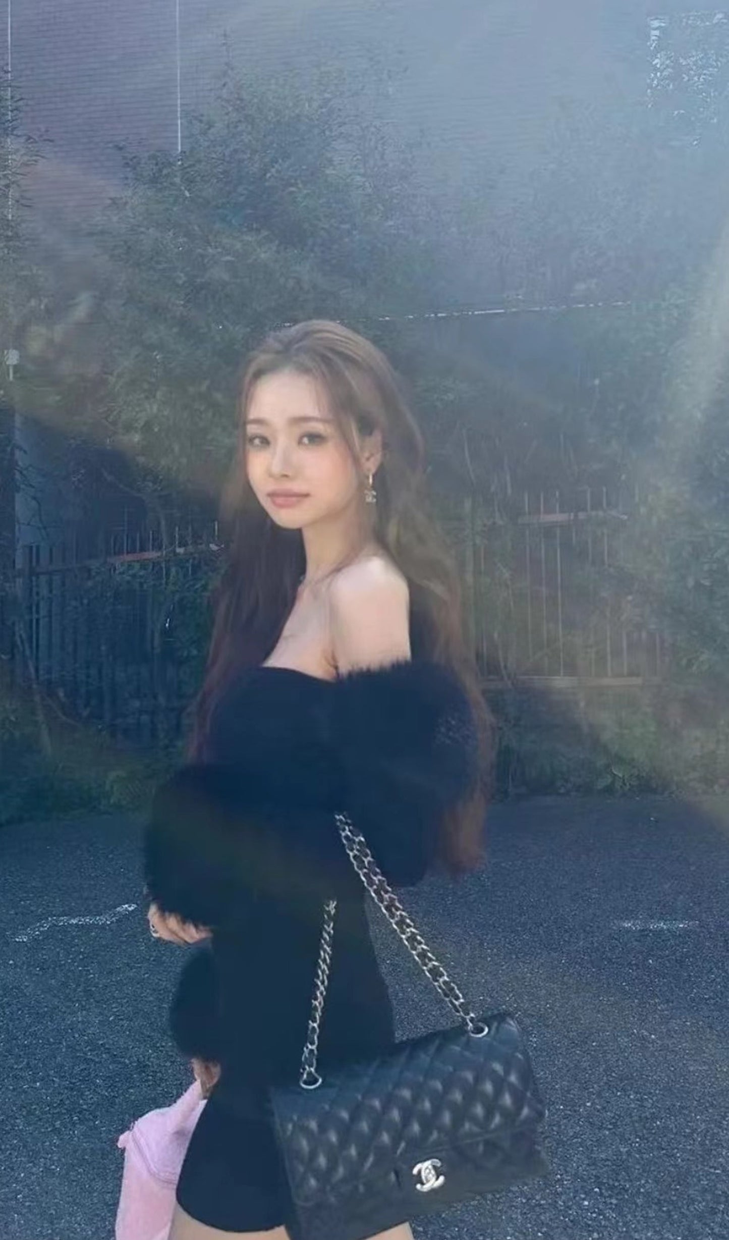 Black Off The Shoulder Mini Dress