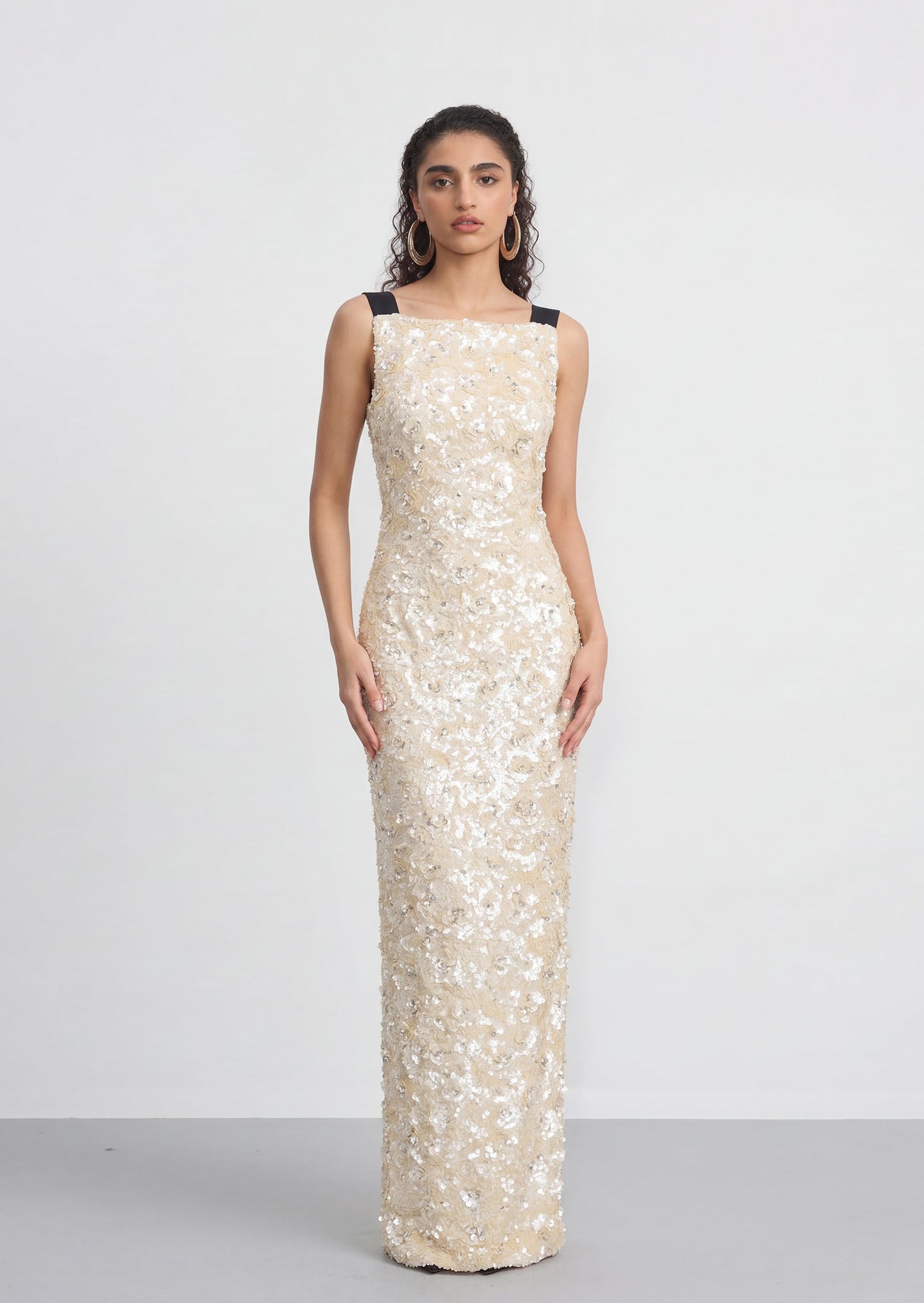Shanae  Sequin Beading Maxi Dress
