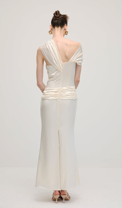 Satin Bodycon Maxi Dress