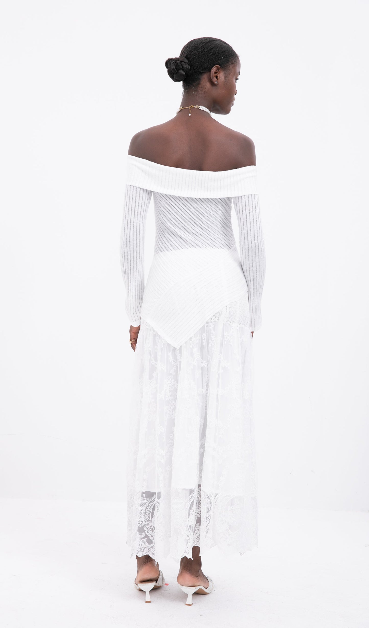 Trendy Asymmetrical Off Shoulder Top