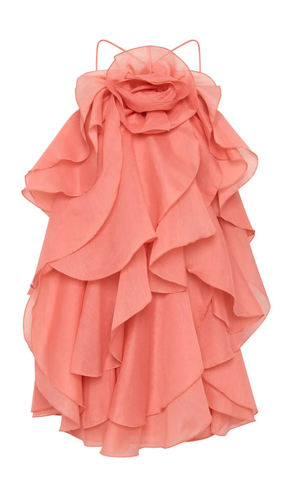 Halter Layered Mini Dress