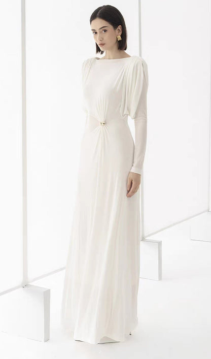 Metallic Decor Maxi Dress