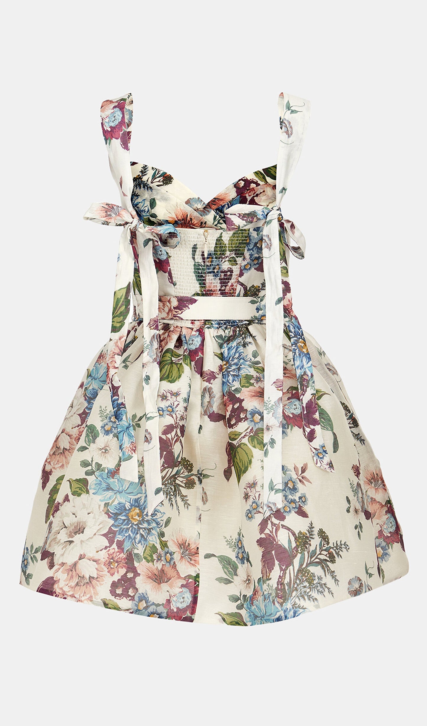 Linen Organza Mini Dress
