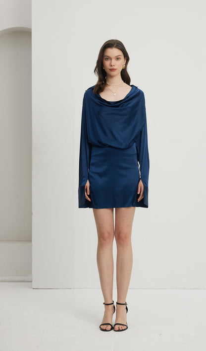 Cowl Neck  Mini Dress