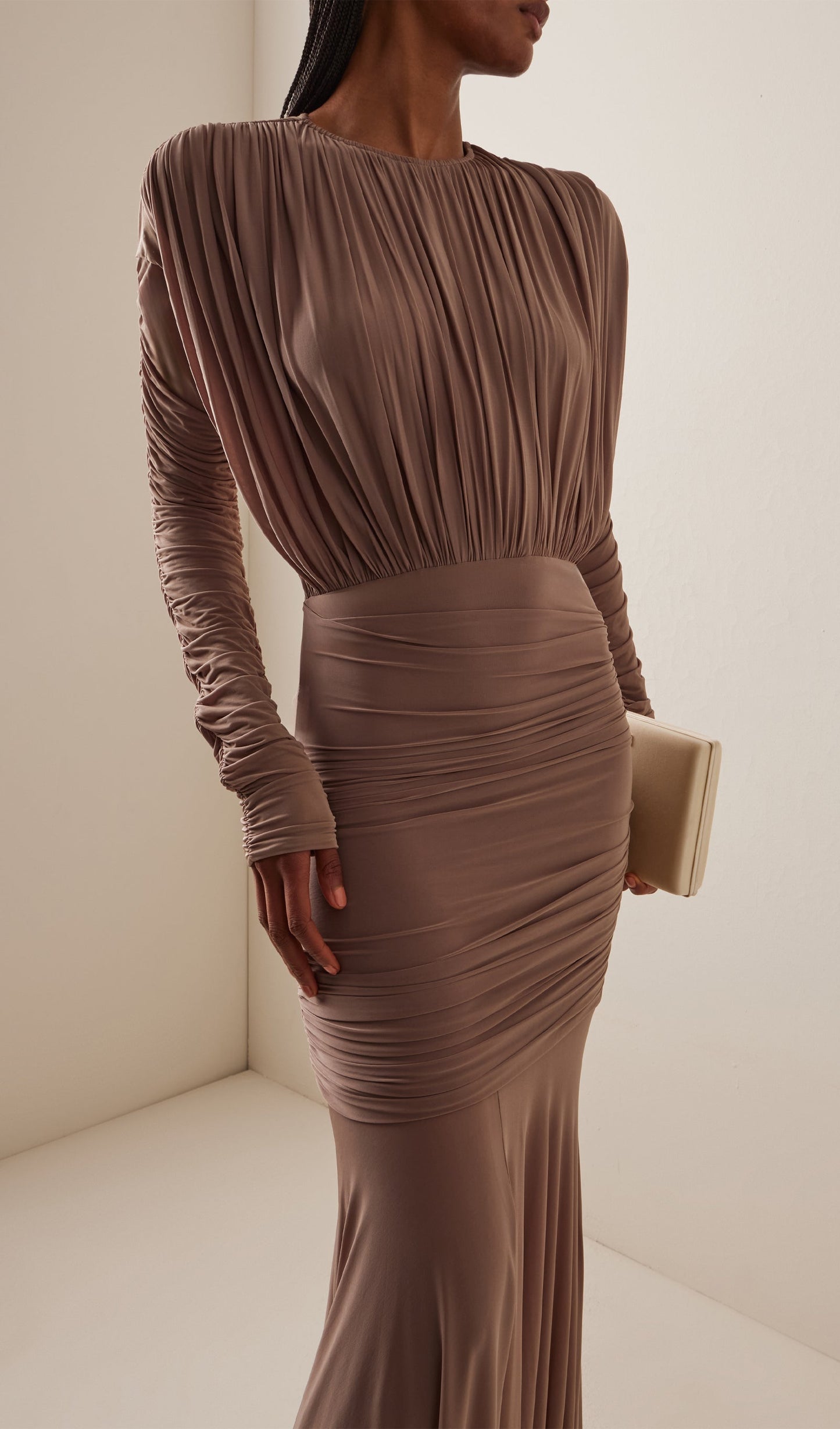 Sorrel Draped Knit Maxi Dress