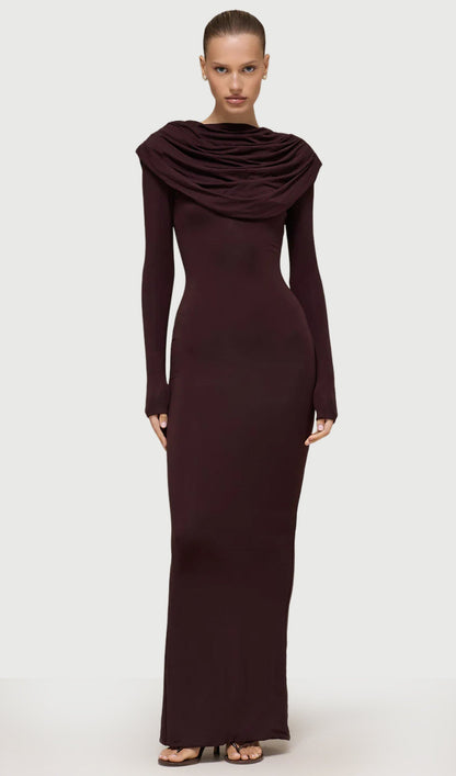 Layali Rose Jersey Maxi Dress
