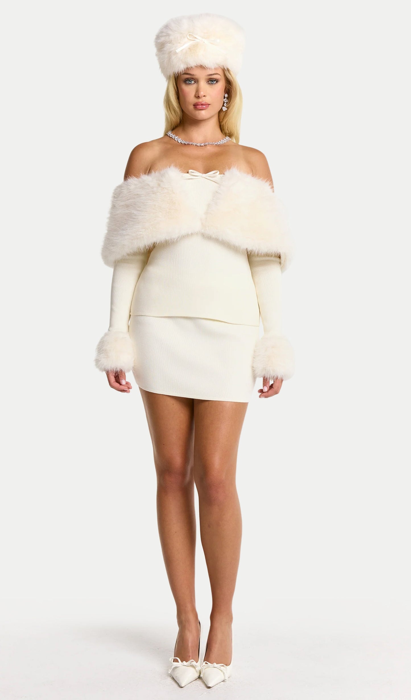 Clarissa Off Shoulder Top & Mini Skirt Set