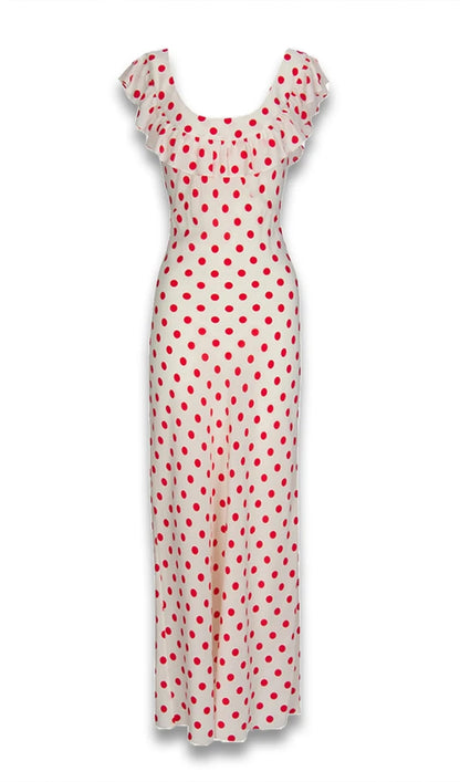 Polka Dot Maxi Dress